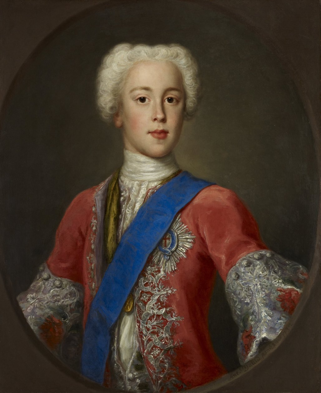 Prince Charles Edward Stuart, 1720 - 1788. Nejstarší syn prince Jamese Francise Edwarda Stuarta od Antonio David