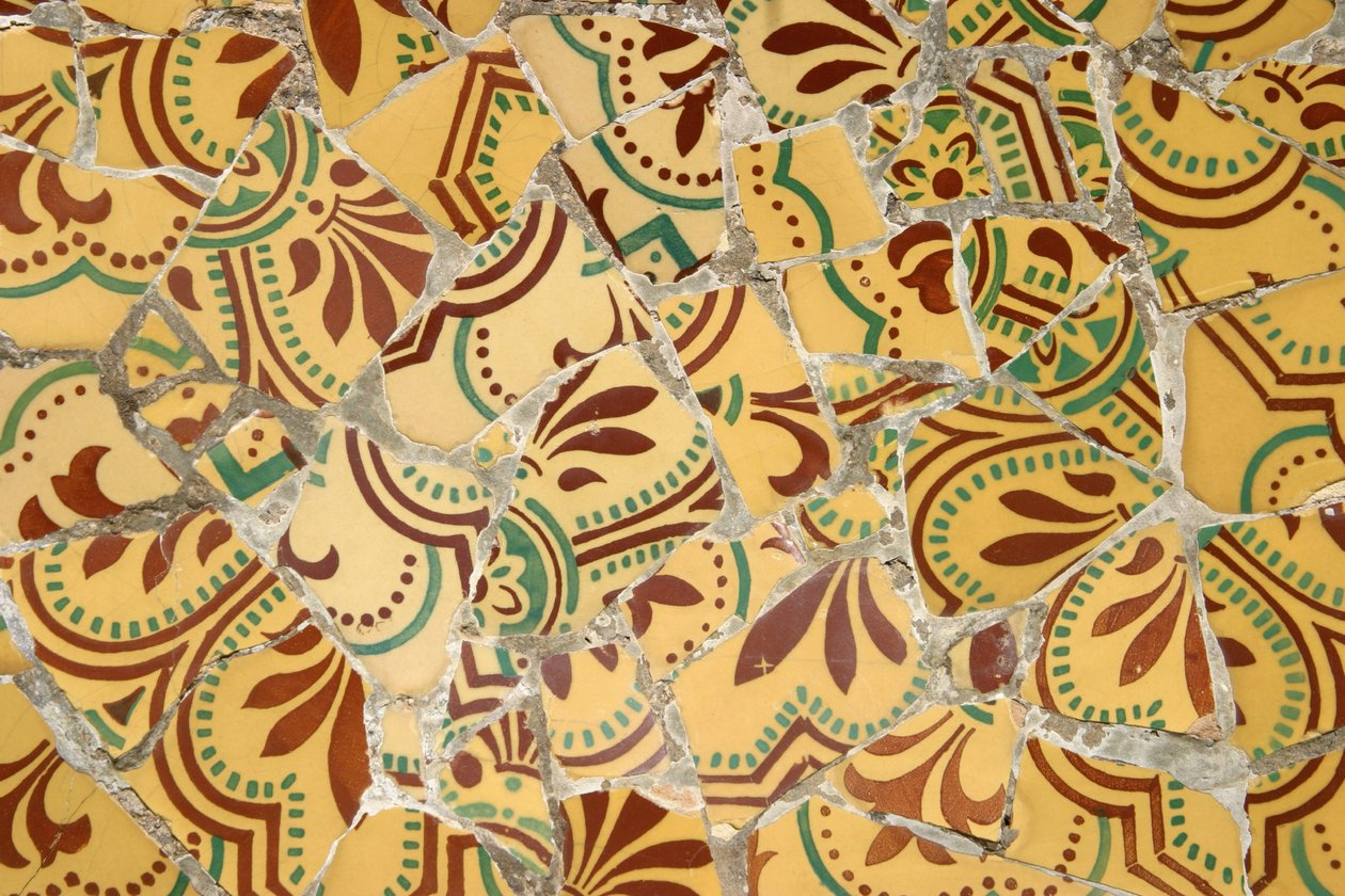Keramické dlaždice, 1900-14 (keramické) od Antonio Gaudi