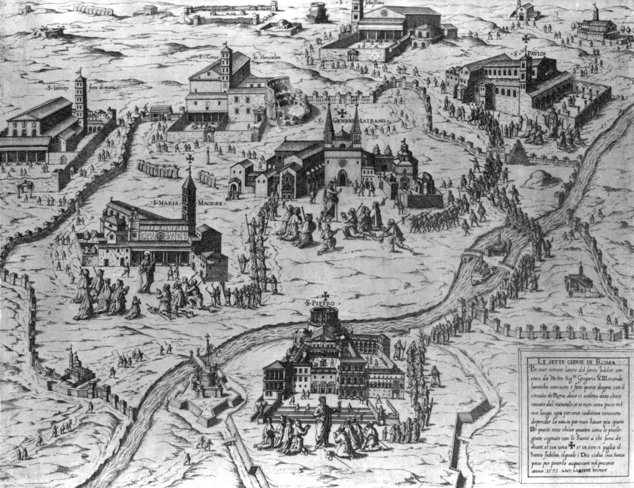 Sedmá církev v Římě, 1575 od Antonio Lafreri