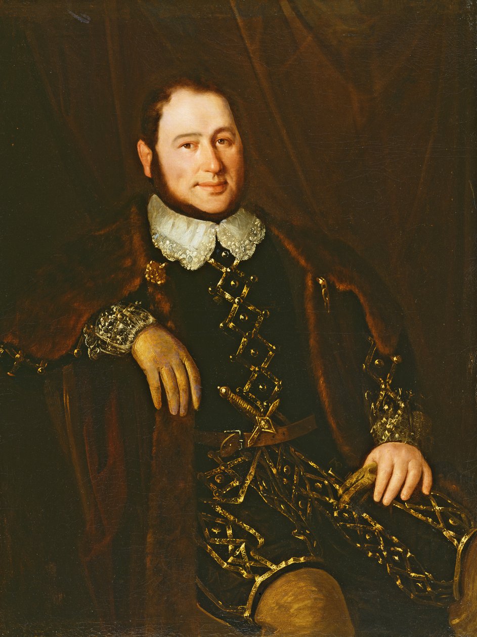 Portrét zpěváka Ronconiho, kolem roku 1842 od Antonio María Esquivel