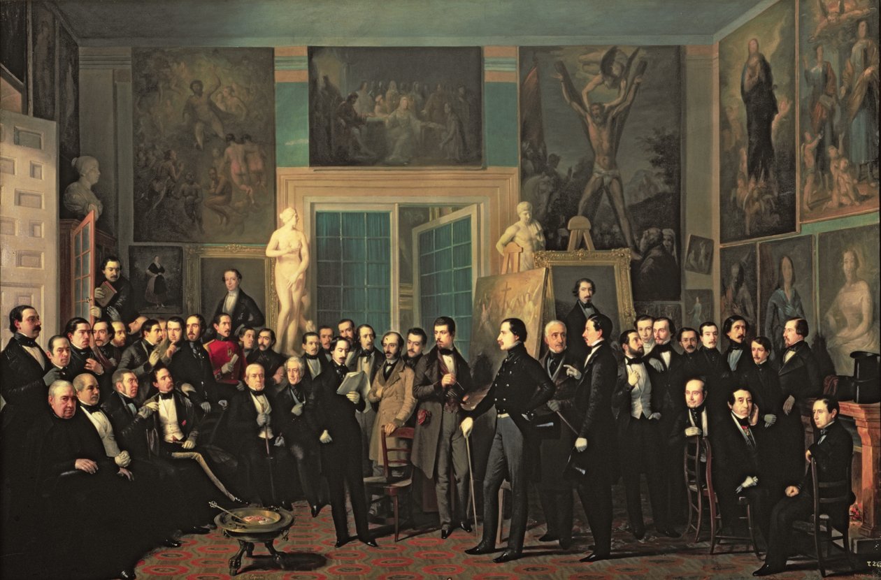 Shromáždění básníků, 1846 od Antonio María Esquivel