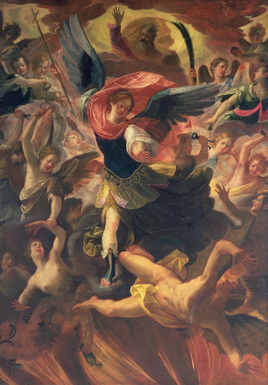 Archanděl Michael poráží ďábla od Antonio Maria Viani
