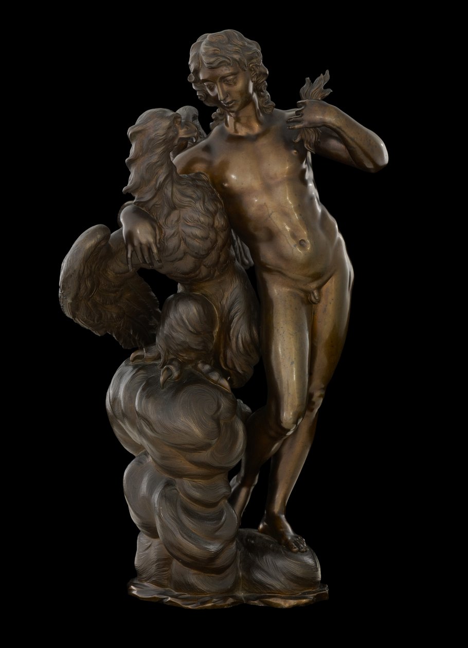 Ganymed a orel, kolem 1710 (bronz) od Antonio Montauti