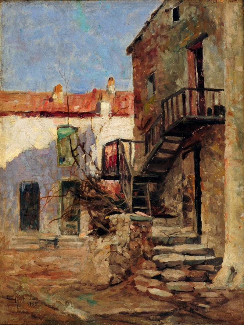 Domy v Piana Korsika, Francie Portugues: Domy v Piana Korsika, Francie od Antonio Parreiras