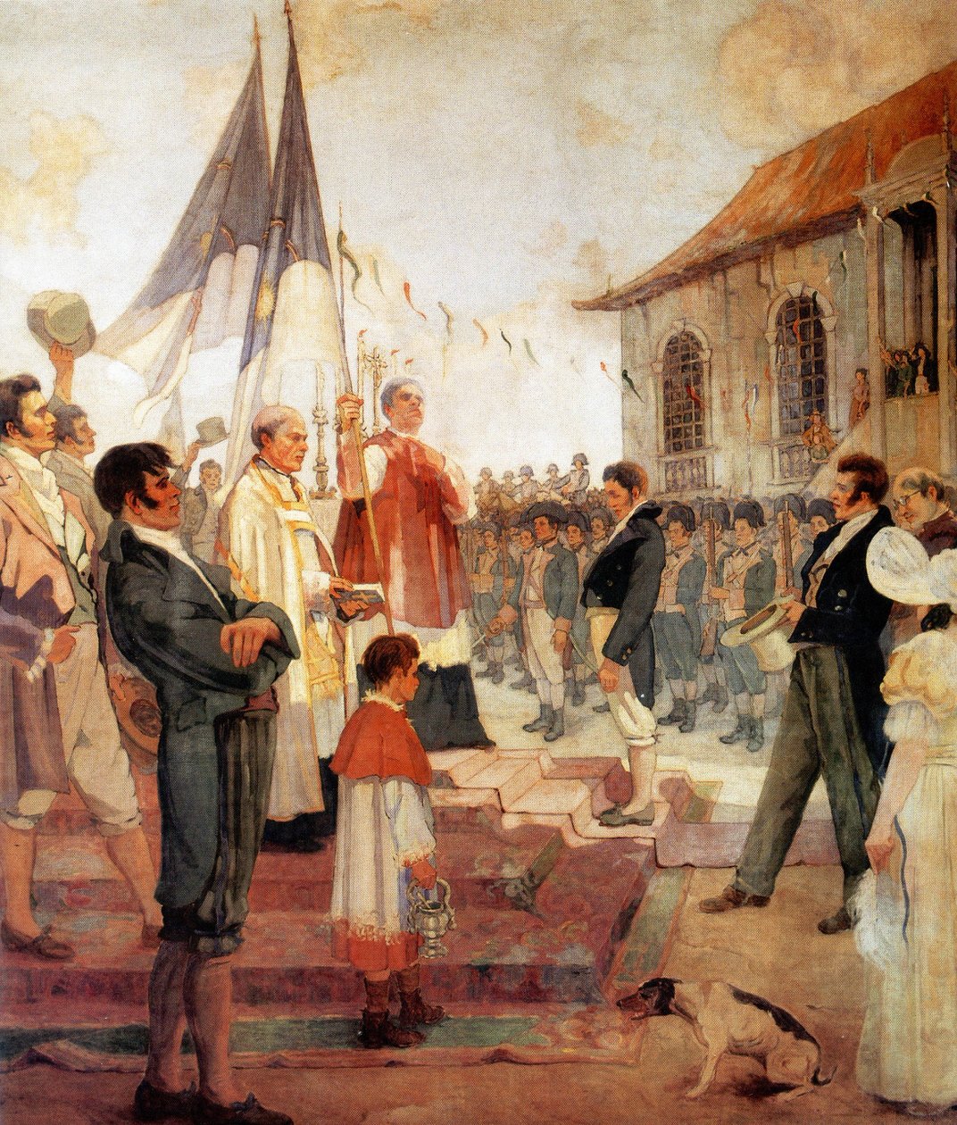 Požehnání vlajek revoluce v roce 1817 od Antonio Parreiras