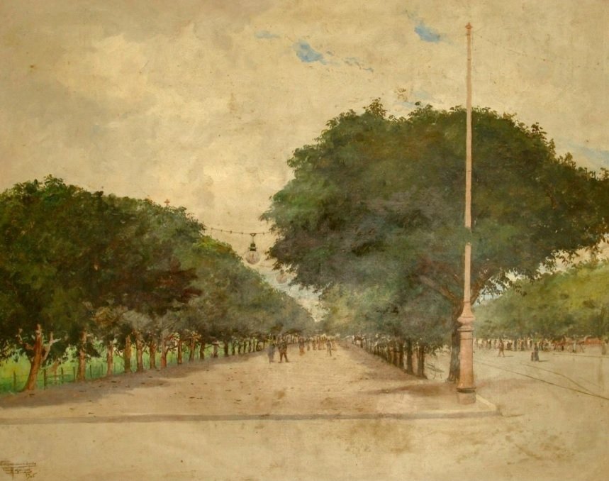 Chodník Largo da Polvora od Antonio Parreiras