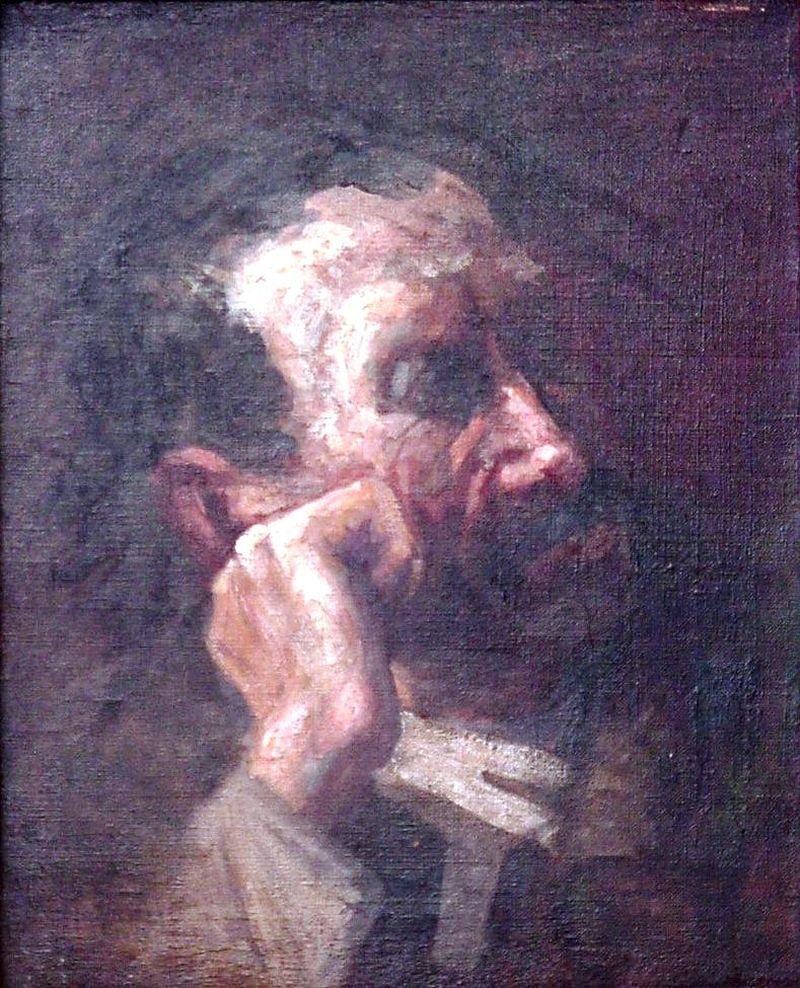 Hlava muže od Antonio Parreiras