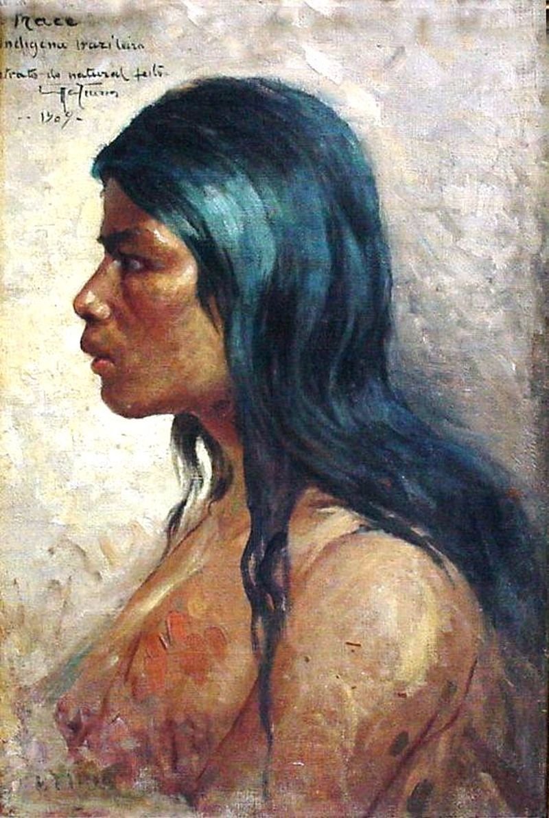 Hlava indické Frace od Antonio Parreiras