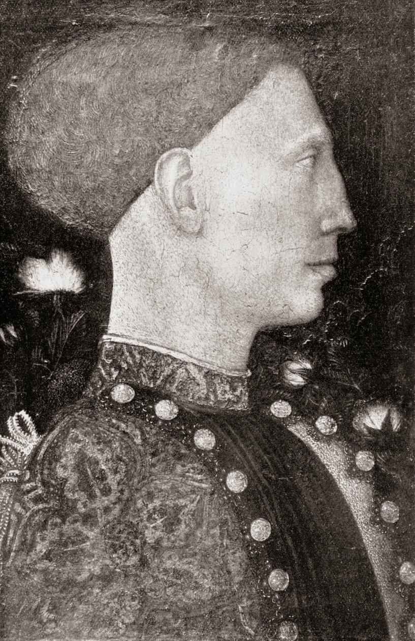 Leonello dEste z časopisu The Connoisseur Magazine, vydaného v roce 1902 od Antonio Pisanello