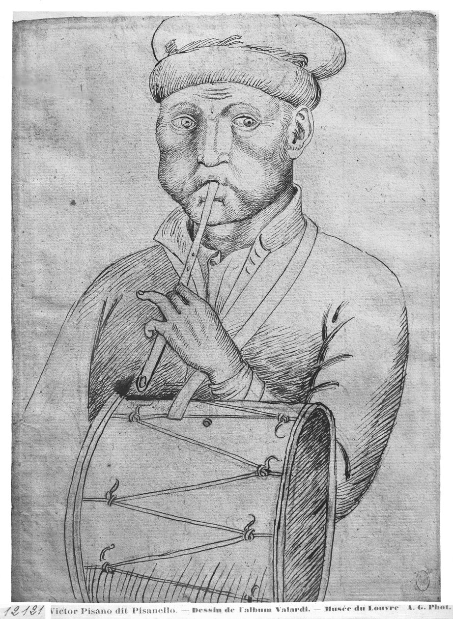 Hudebník z alba The Vallardi od Antonio Pisanello