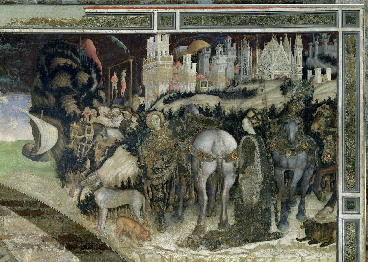 Svatý Jiří zachraňující princeznu z Trebizondu, c.1433-38 od Antonio Pisanello