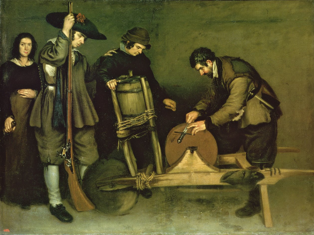 Bruska na nože, 1635-40 od Antonio de Puga