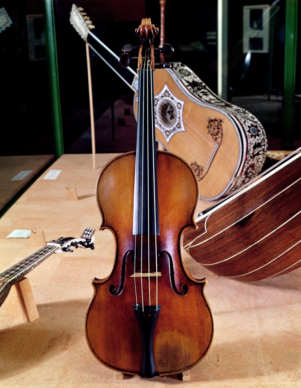 Housle, od Stradivariho, Cremona, 1699 (foto; od Antonio Stradivari