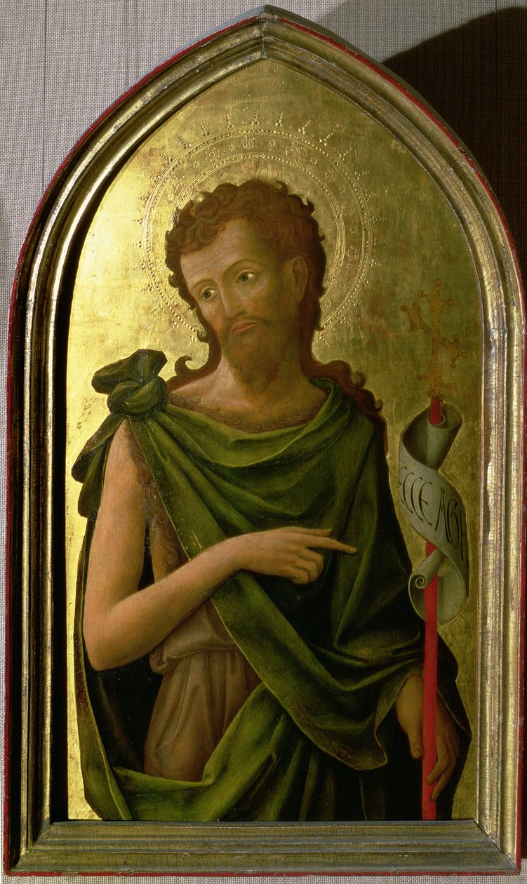 Sv. Jan Křtitel, deska z polyptychu odstraněného z kostela sv. Františka v Padově, 1451 (panel) (viz také 72516) od Antonio Vivarini