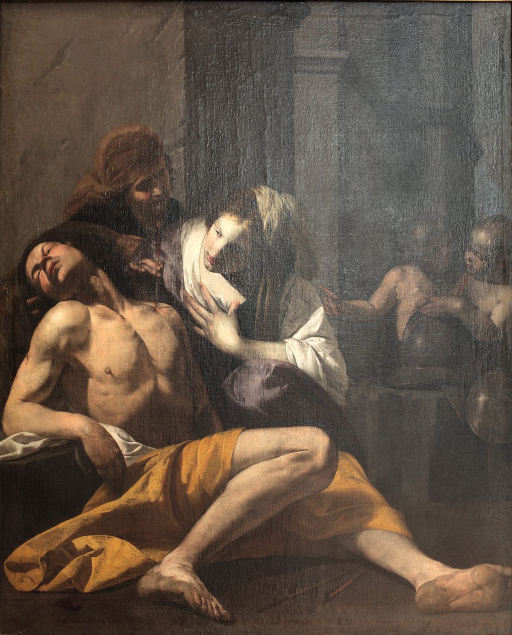 Svatý Sebastian uzdravil Saint Irene od Antonio de Bellis
