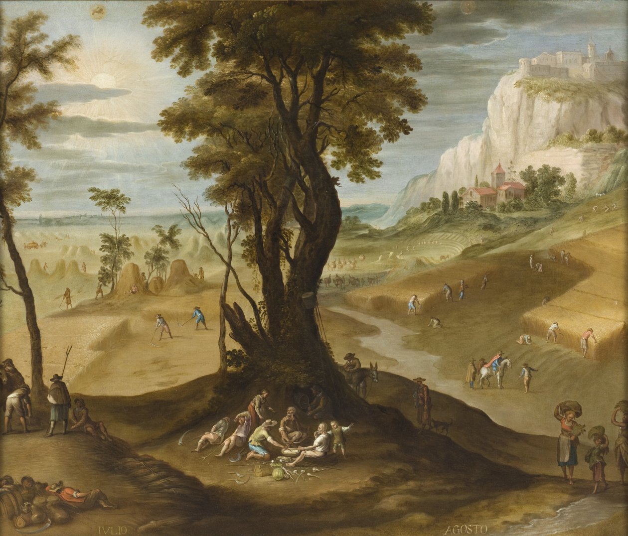 Červenec a srpen z Los doce meses del año (Dvanáct měsíců roku), 1650-99 od Antonio de Espinosa