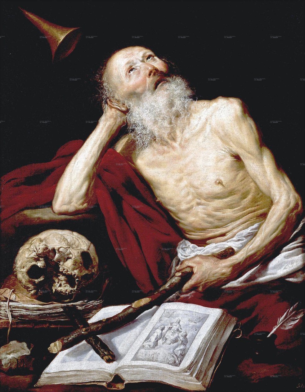 Svatý Geronimo od Antonio de Pereda