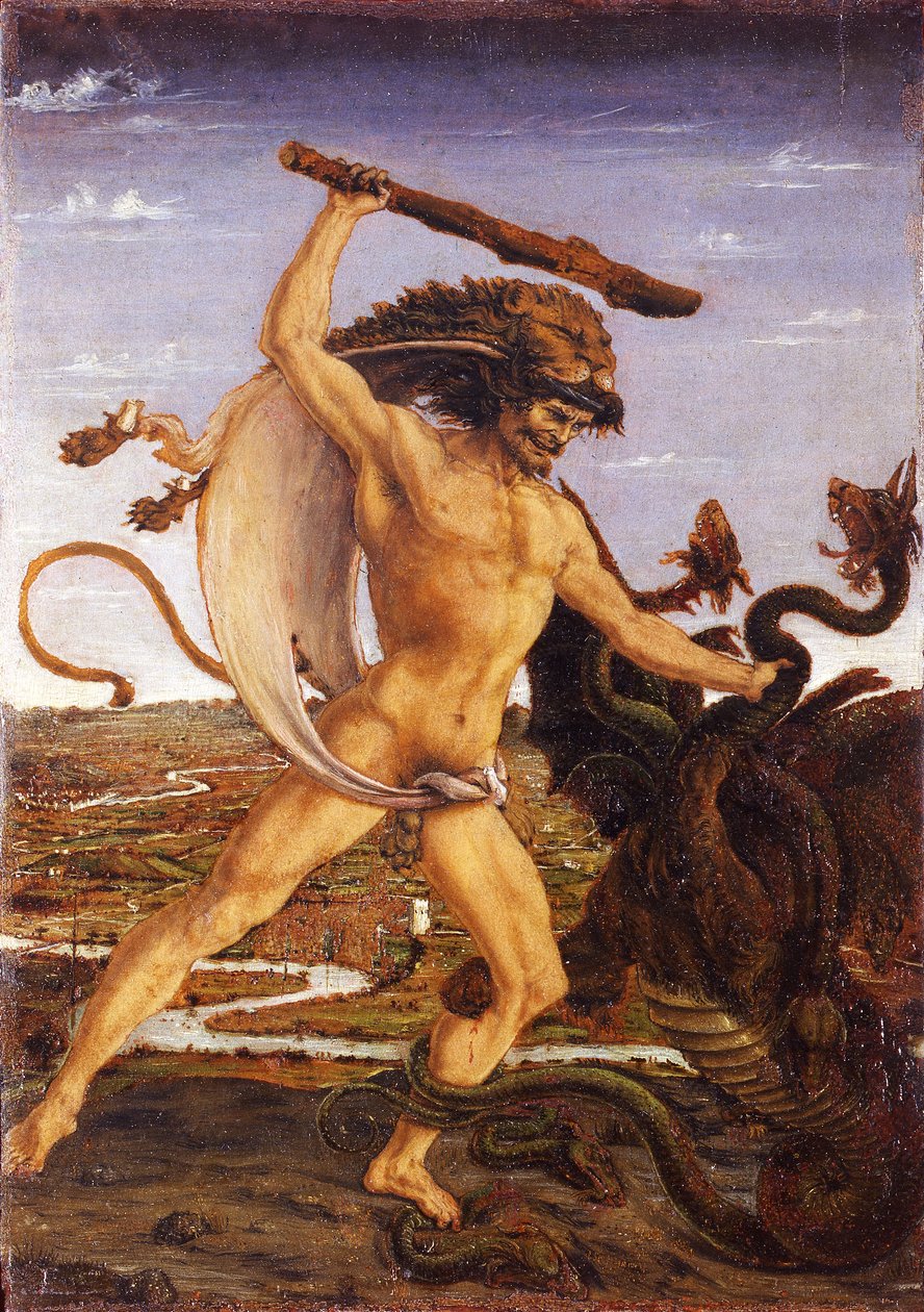 Herkules a Hydra od Antonio del Pollaiolo
