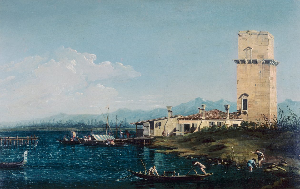 Věž Marghera, Canaletto a jeho asistenti od Antonio school of Canaletto