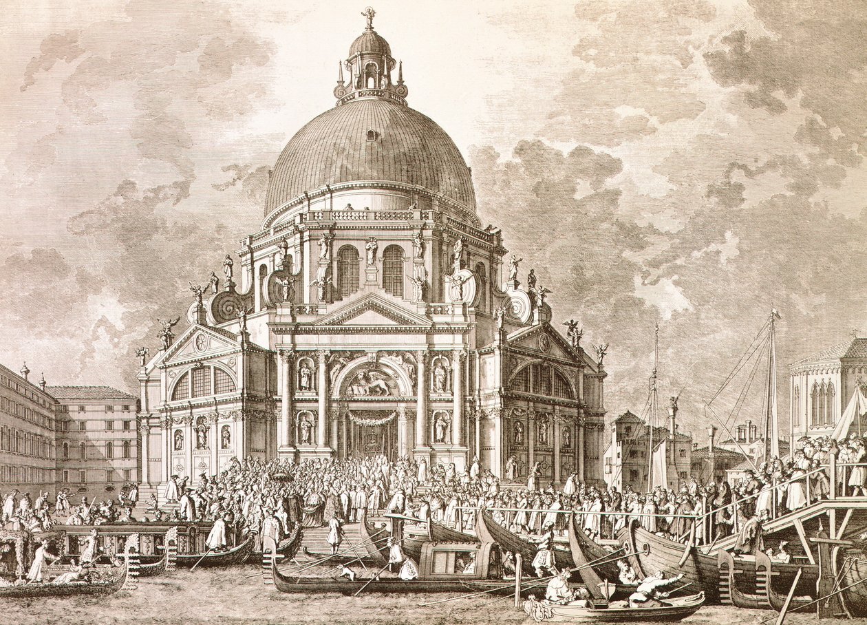 Vévodské slavnosti, dóžete a signorie benátské na výroční svátek Panny Marie zdraví od Antonio (after) Canaletto