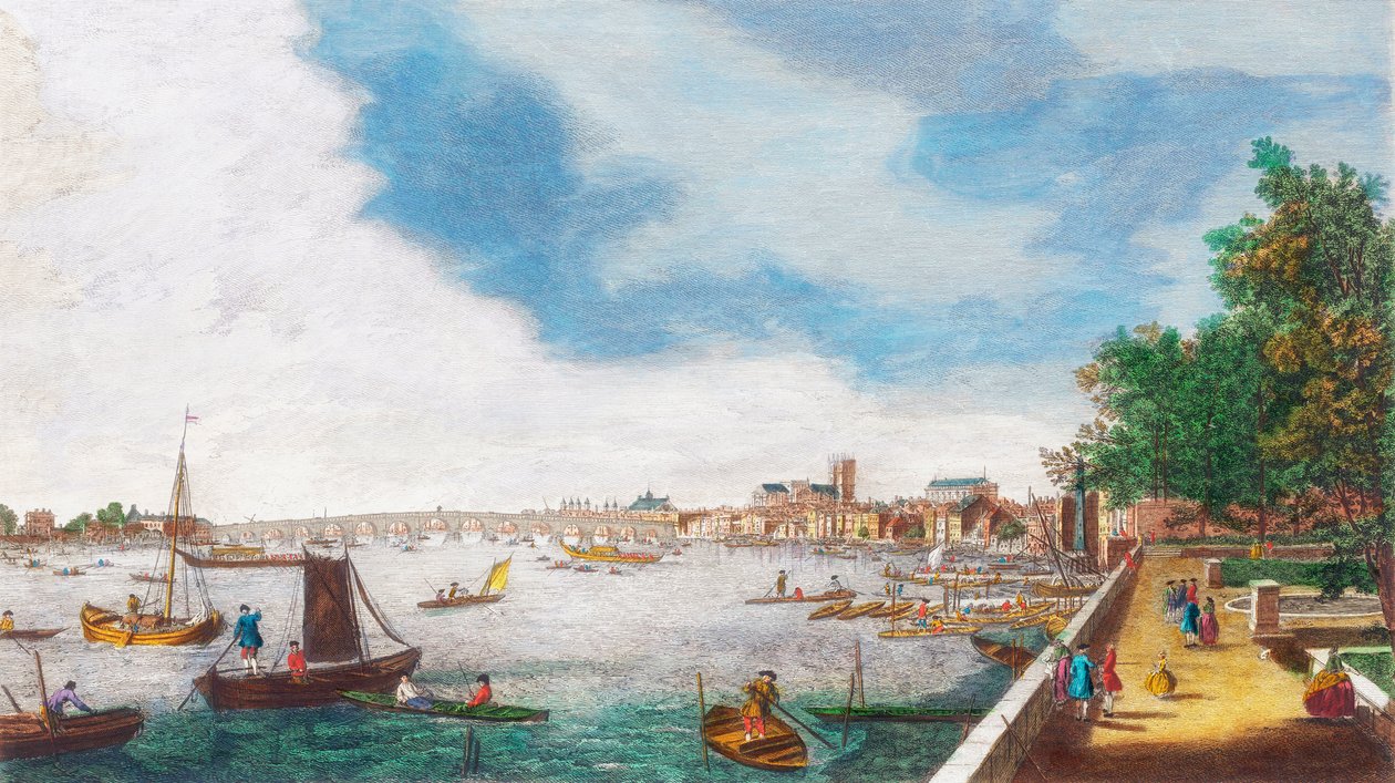 Londýn v 18. století od Antonio (after) Canaletto