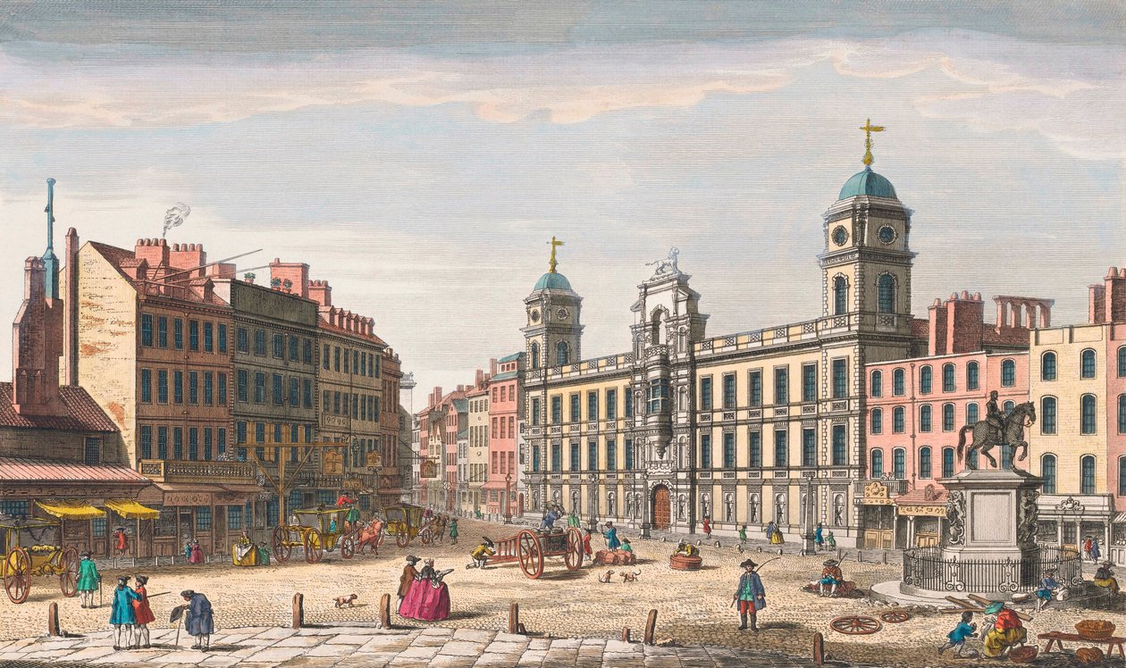 Northumberland House, Charing Cross od Antonio (after) Canaletto