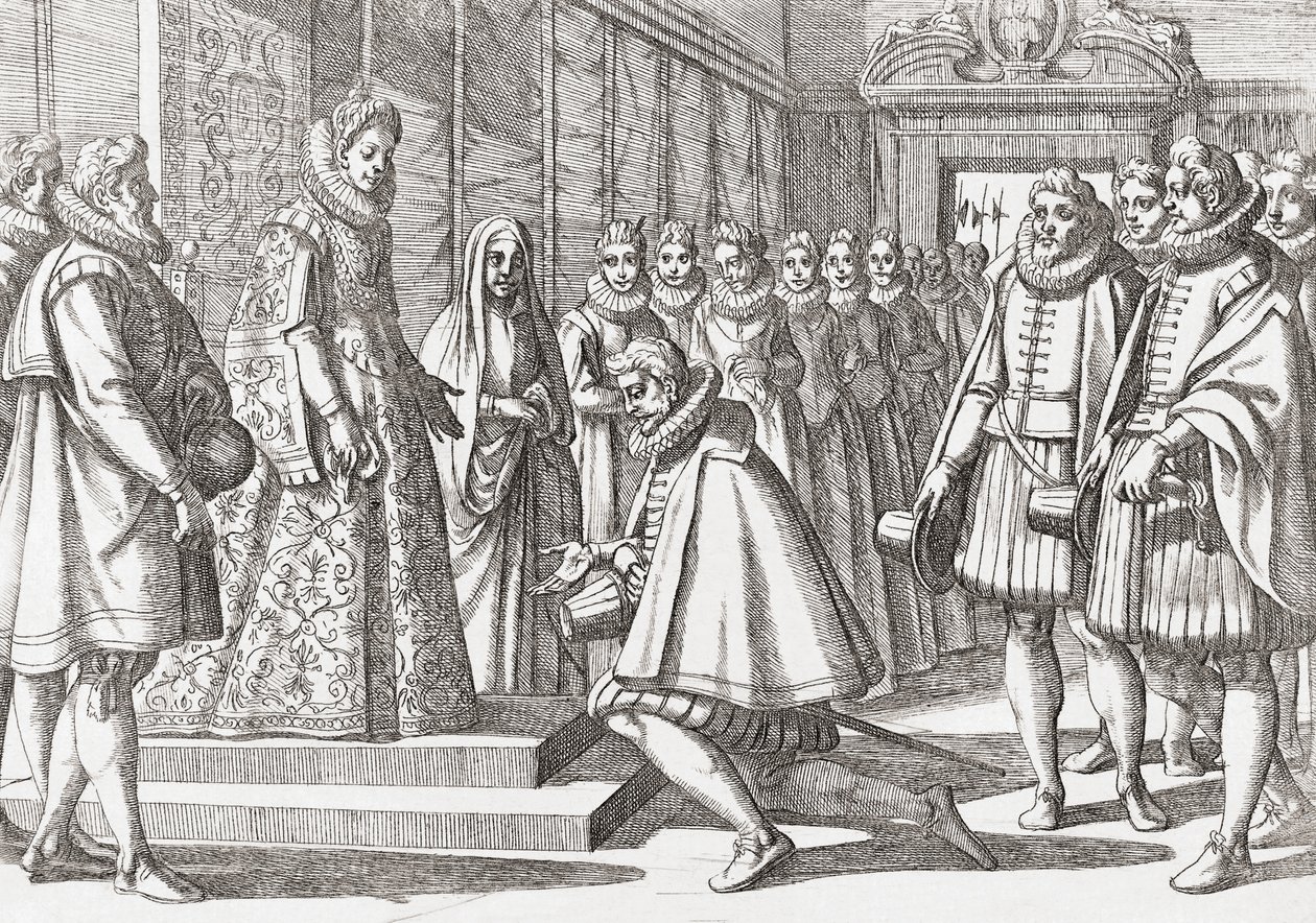 Filip III., král Španělska před Markétou Rakouskou od Antonio (after) Tempesta