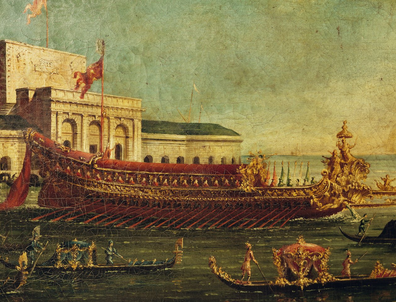 Bucentaur (státní galéra benátských dóžů), Itálie od Antonio (studio of) Canaletto