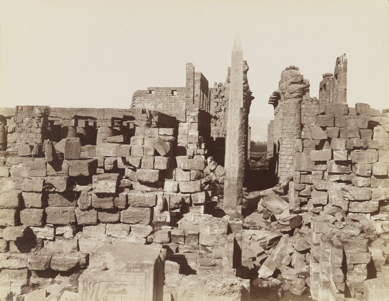 Chrám Karnak, Egypt od Antonio Beato