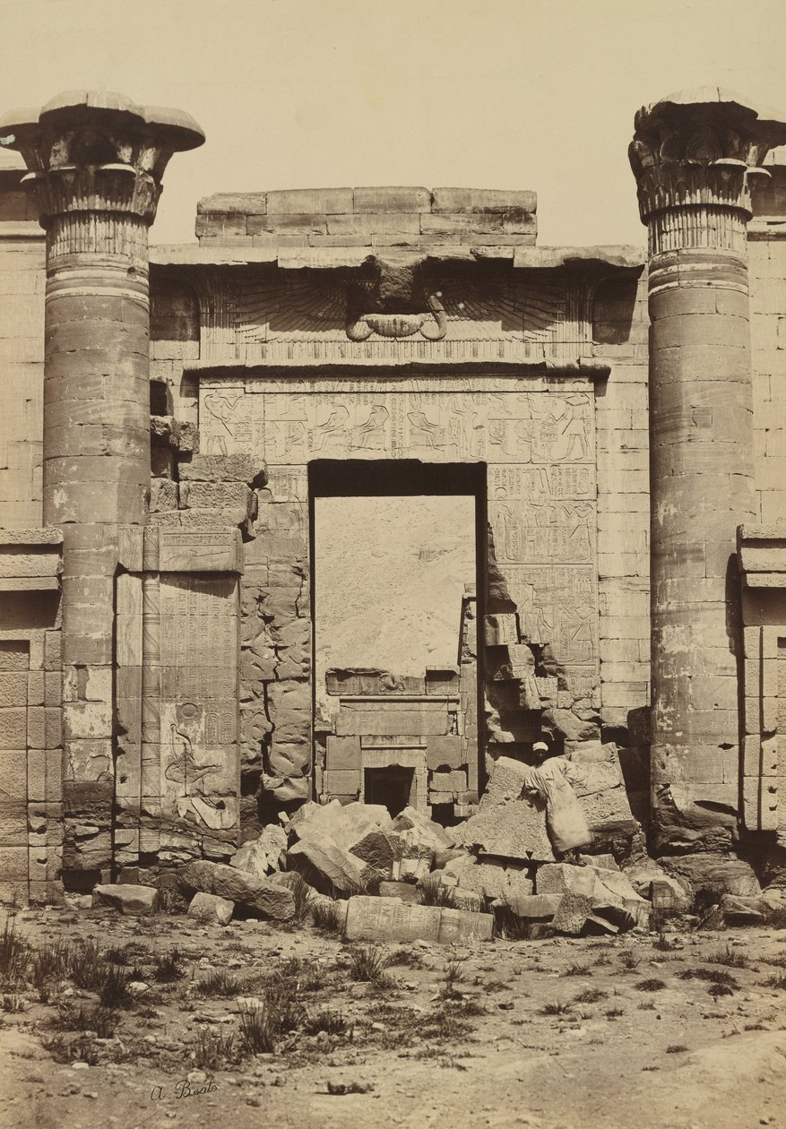 Medinet Habu: Římské sloupy od Antonio Beato
