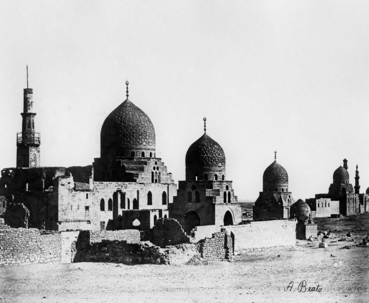 Mešita, Egypt, 1862 od Antonio Beato