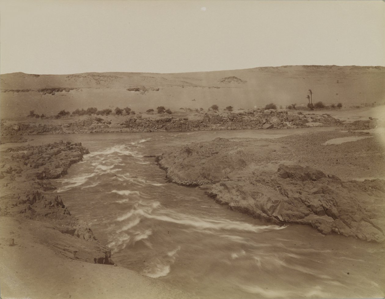 Peřeje u nilského kataraktu, Egypt od Antonio Beato
