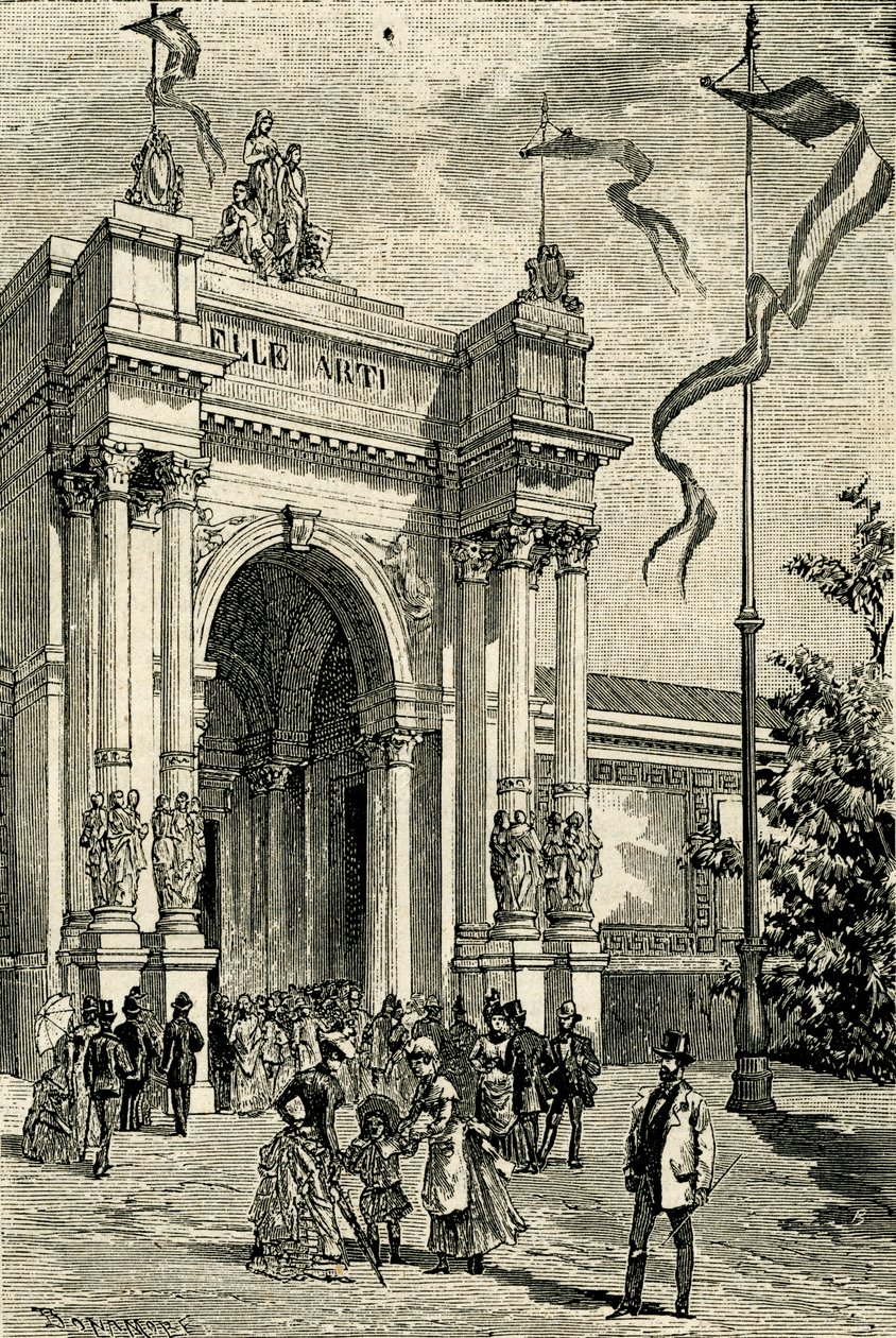 Pavilon výtvarného umění, Emilian Exposition, San Michele in Bosco, Bologna, Emilia-Romagna, Itálie od Antonio Bonamore