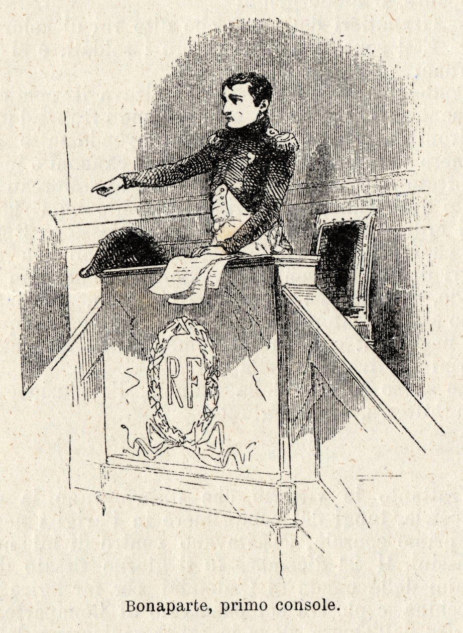 Napoleon Bonaparte zvolen prvním konzulem Francouzské republiky v roce 1799 od Antonio Bonamore