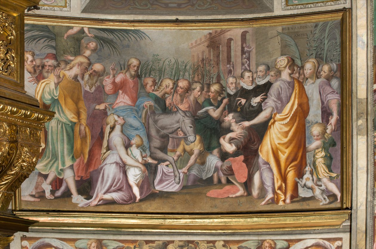 Antonio Campi, Ježíšův vchod do Jeruzaléma 1582-84 od Antonio Campi