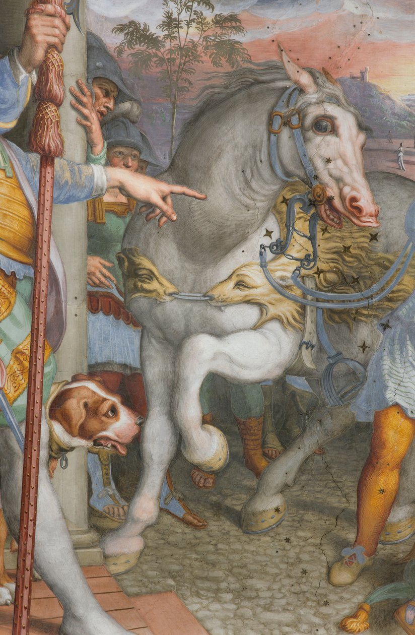 Apse, Antonio Campi, Setkání Ježíše se setníkem Corneliem 1582-84, Detail od Antonio Campi