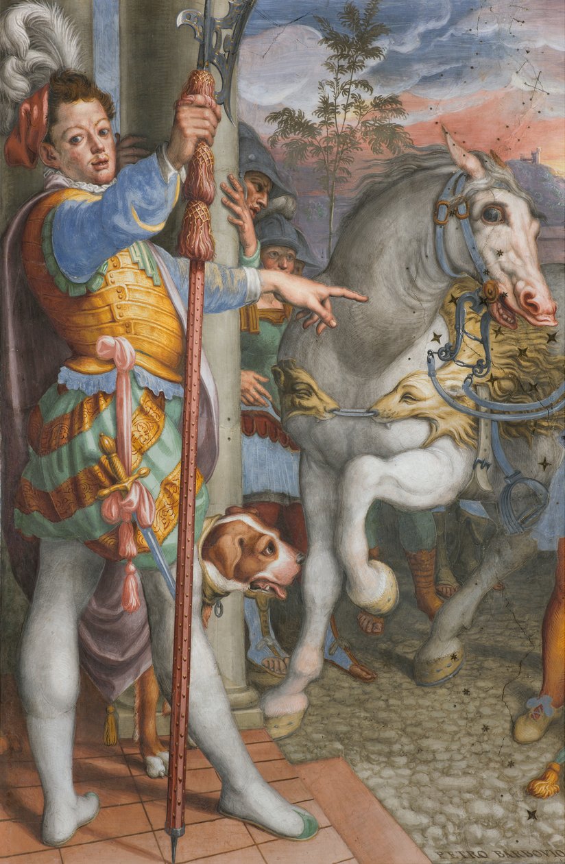 Apse, Antonio Campi, Setkání Ježíše se setníkem Corneliem 1582-84, Detail od Antonio Campi