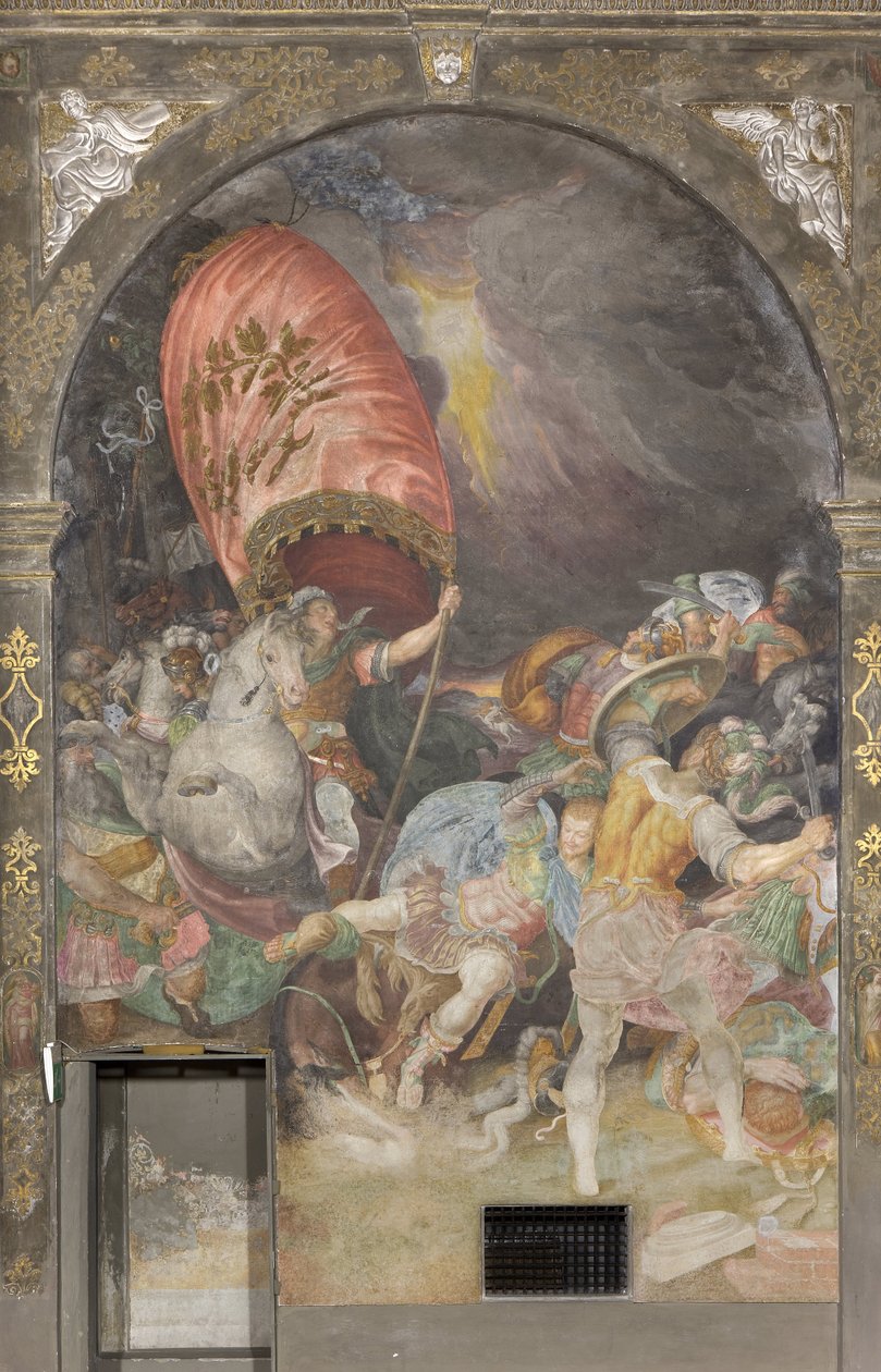 Obrácení svatého Pavla Freska od Antonia Campiho (1523-1587) Milánský kostel San Paolo Converso Itálie od Antonio Campi