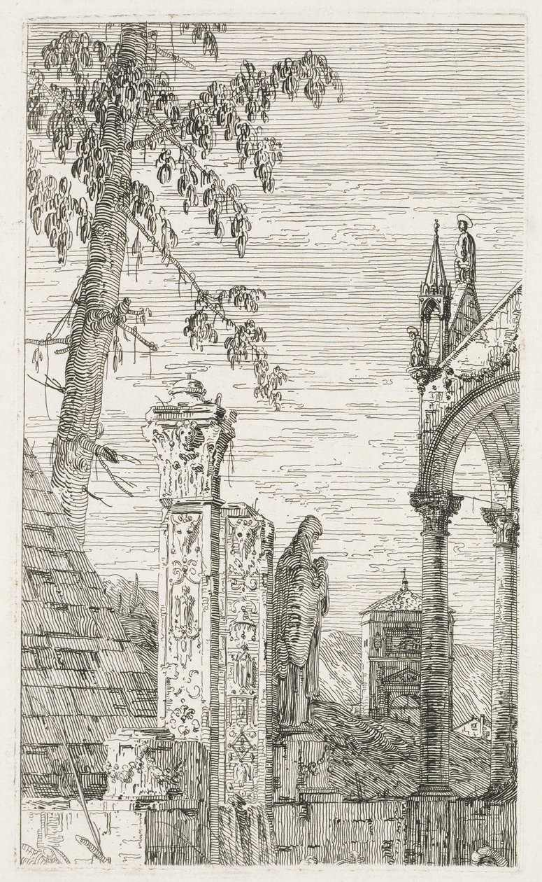 Pohledy: Fragmenty soch od Antonio Canaletto