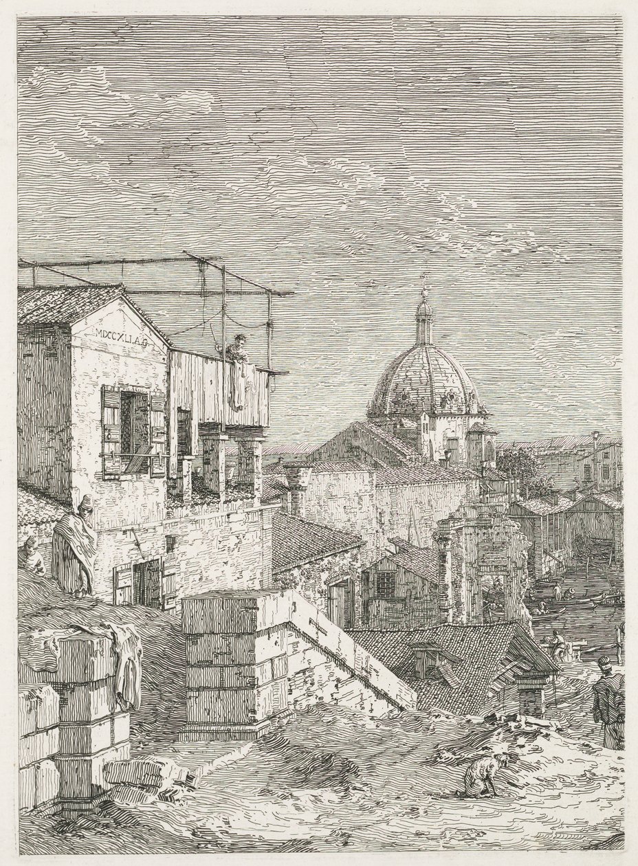 Pohledy: Dům při registraci od Antonio Canaletto