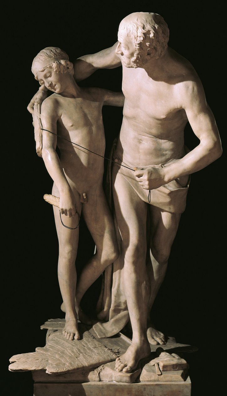 Daedalus a Ikaros od Antonia Canova (1757-1822), mramorová socha, výška 220 cm od Antonio Canova