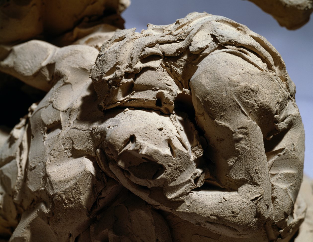 Eva a Ábel, detail od Adama a Evy, jak našli Ábelovo tělo od Antonio Canova