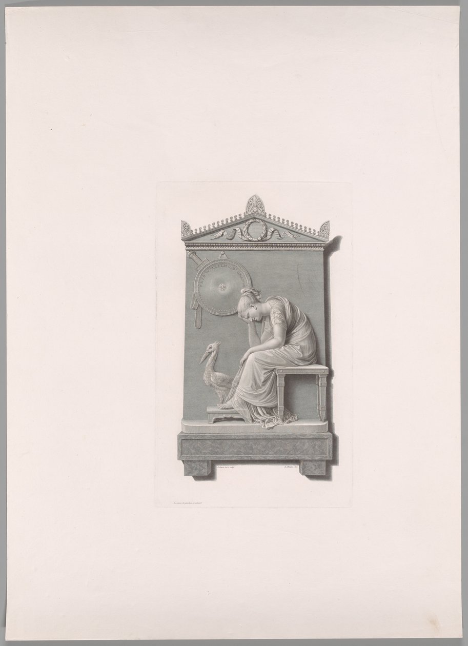 Pohřební památník prince Williama z Orange Nassau, z Oeuvre de Canova od Antonio Canova