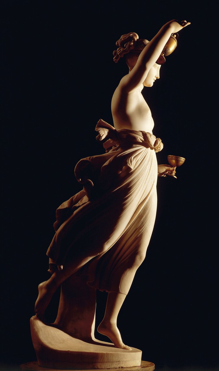 Hebe od Antonia Canovy (1757-1822), mramorová socha od Antonio Canova
