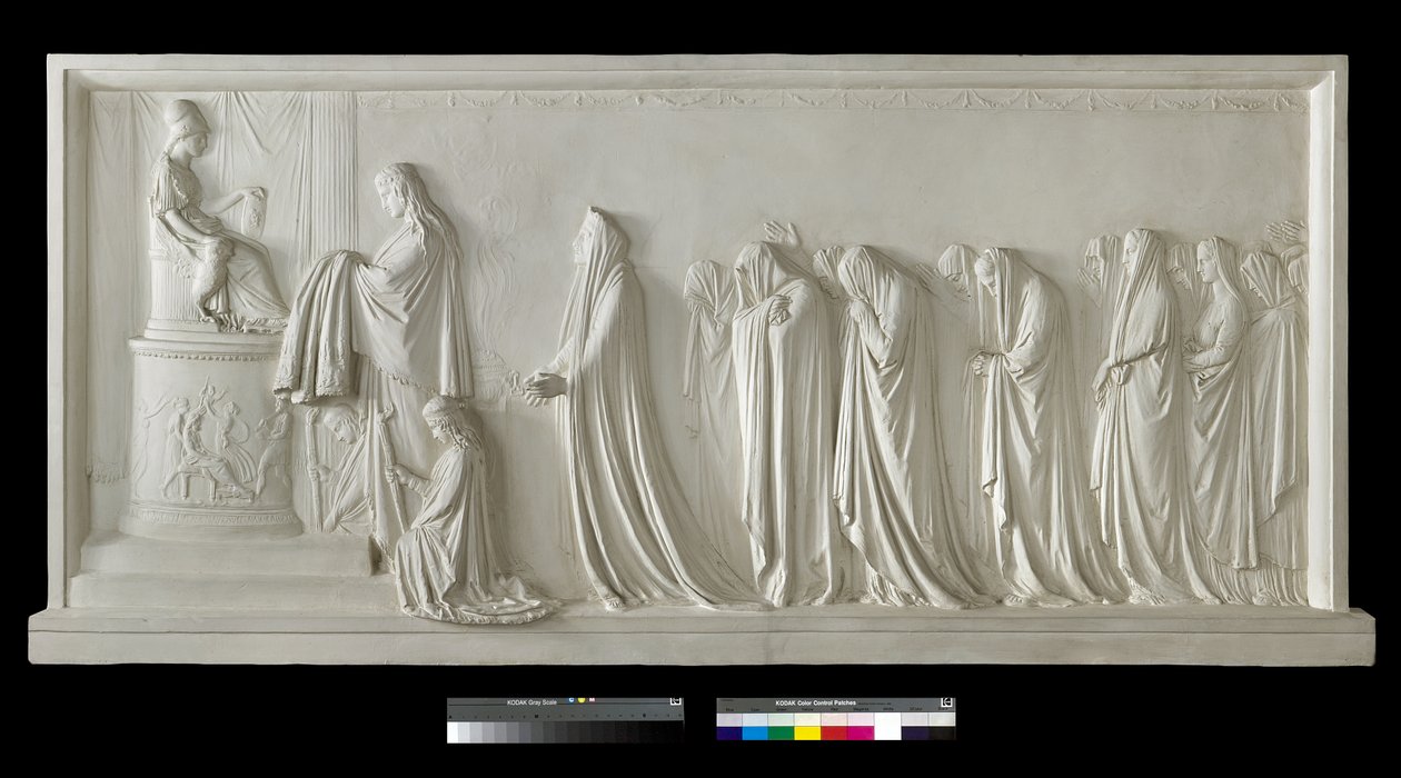 Hecuba nabízející peplum Pallas Athéně, 1790-92 (sádra) od Antonio Canova