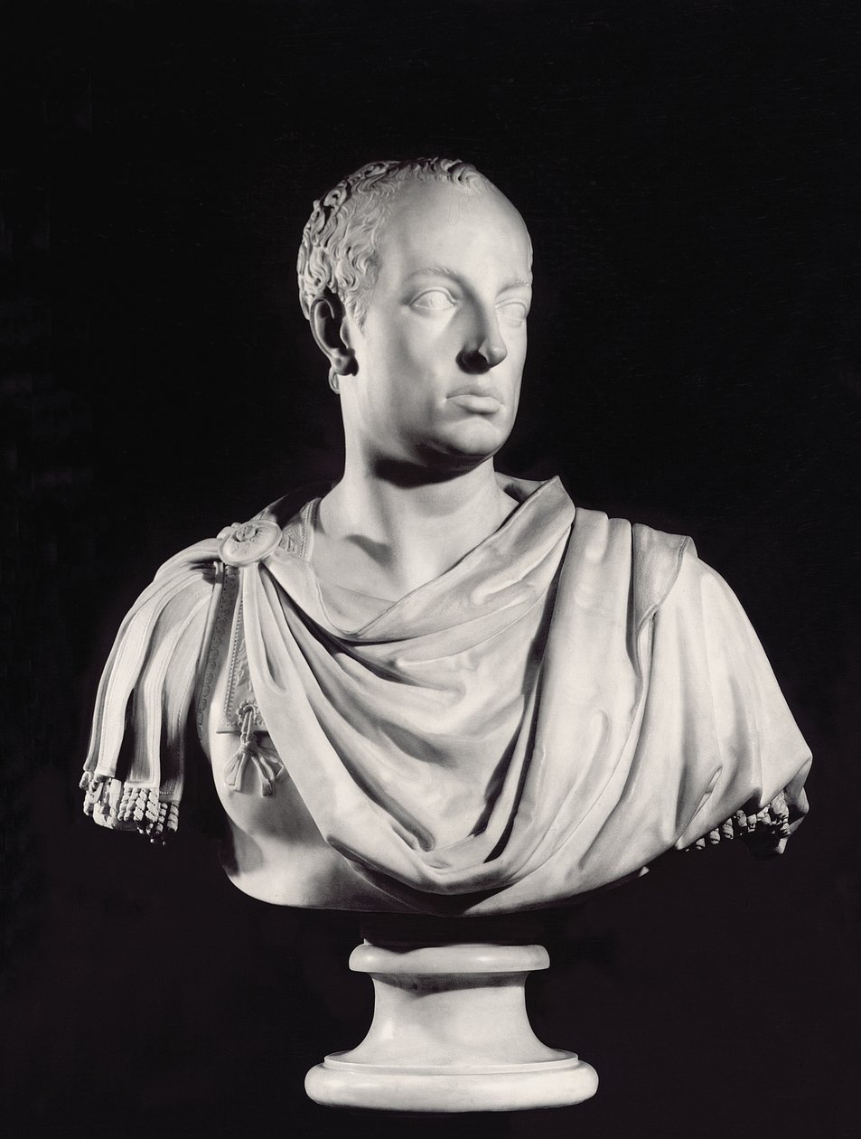 Portrét císaře Svaté říše římské Františka I. (1708-65) (mramor) (viz také 82132) od Antonio Canova
