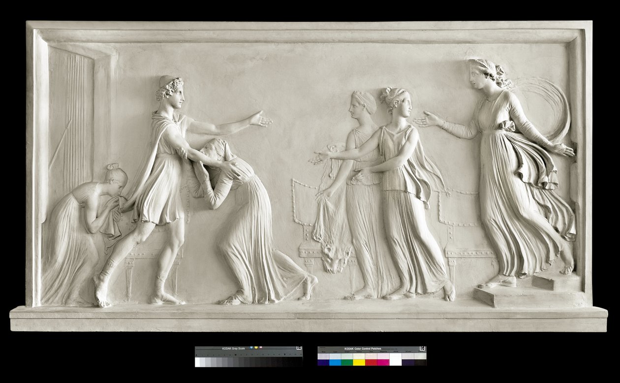 Návrat Telemacha, 1787-90 (sádra) od Antonio Canova
