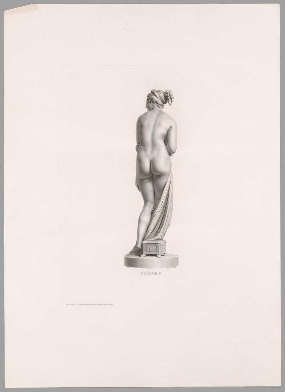 Venuše, pohled zezadu, z díla Canova od Antonio Canova