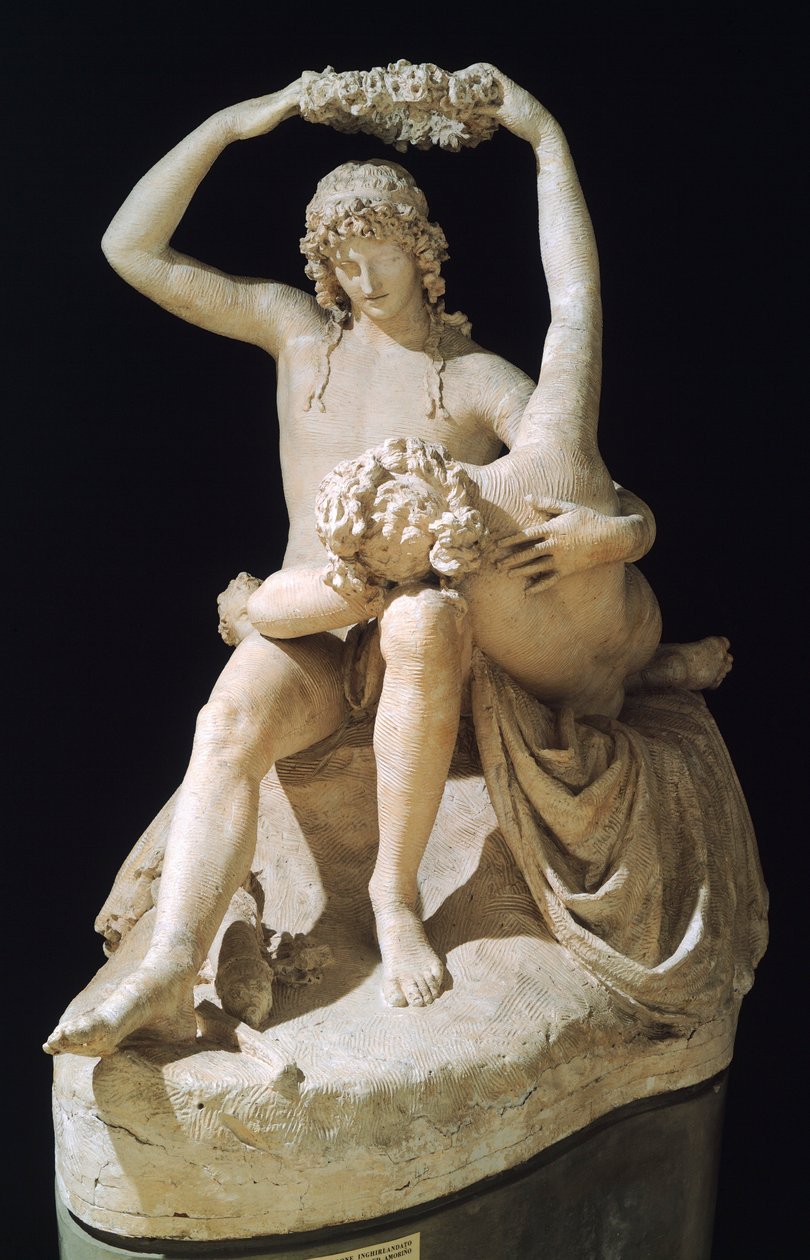 Venuše korunující lásku od Antonia Canovy (1757-1822), sádrový model od Antonio Canova