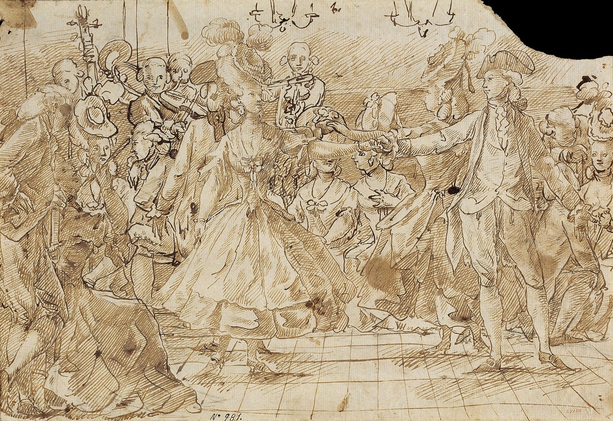 Menuet, c. 1780 od Antonio Casanovas Torrents